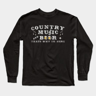 Country Music And Beer Long Sleeve T-Shirt